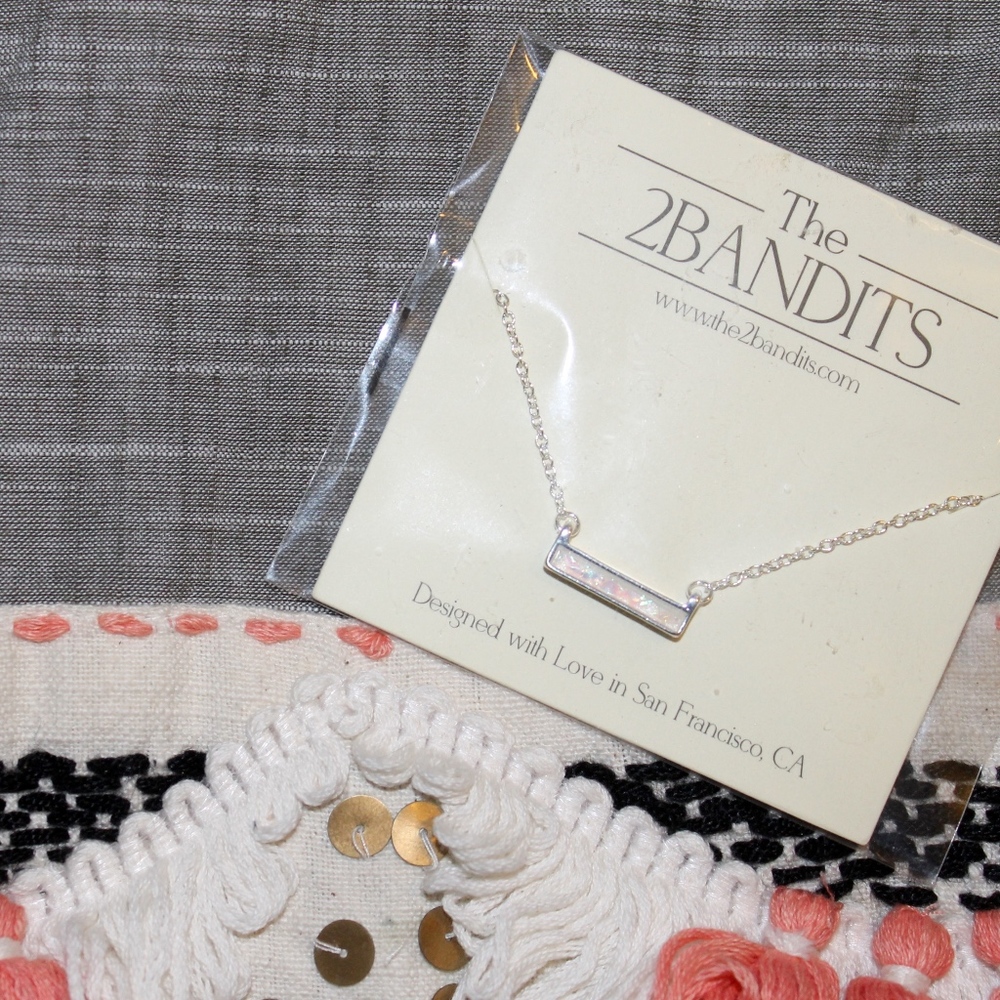 The 2 Bandits- Dainty Opal Necklace